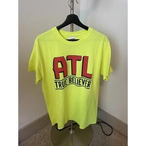 Atlanta Hawks T-Shirts  Yellow Kumho Tire Gildan Ultra Cotton Nicaragua